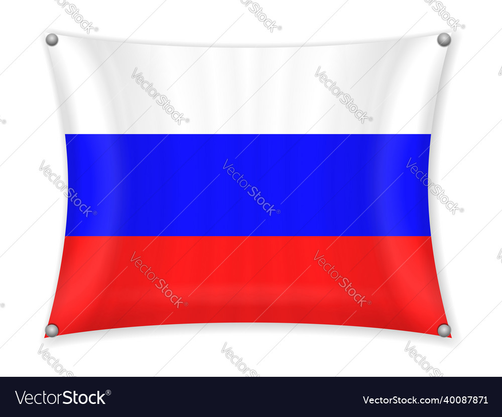 Waving russia flag