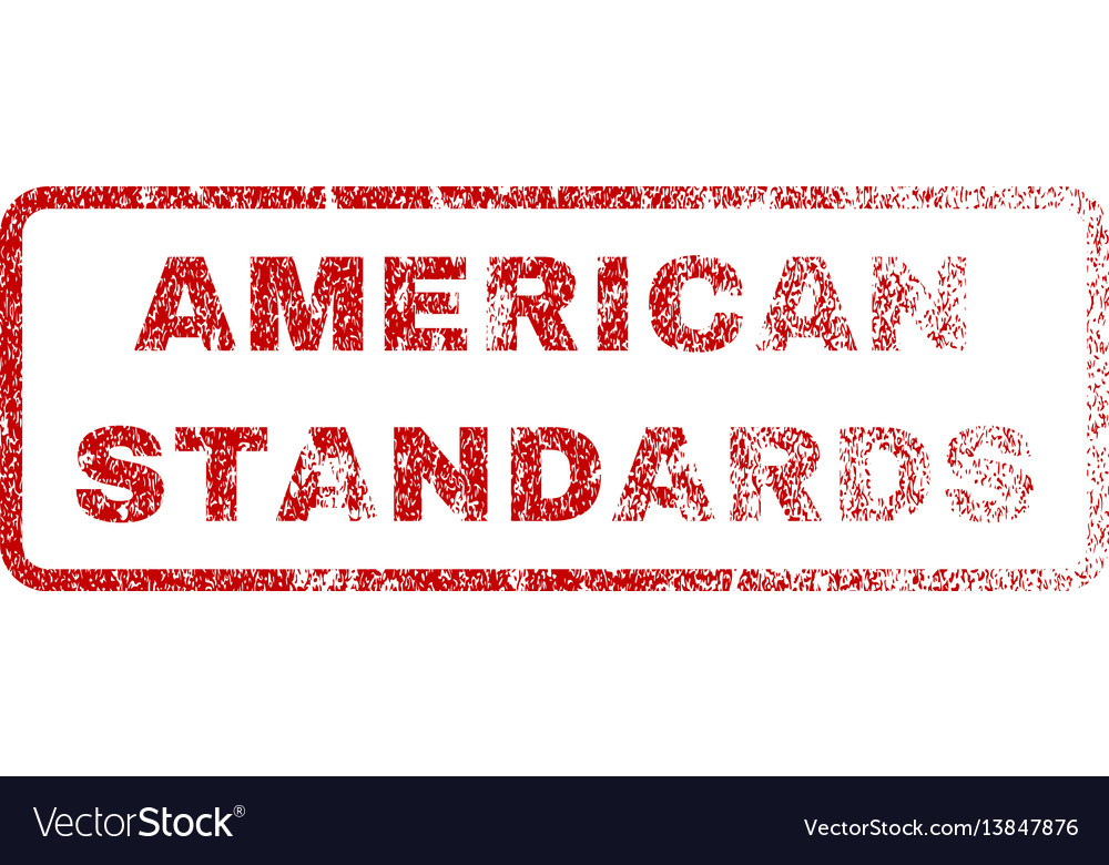 American standards rubber stamp Royalty Free Vector Image