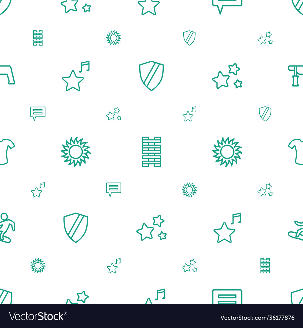 Button icons pattern seamless white background