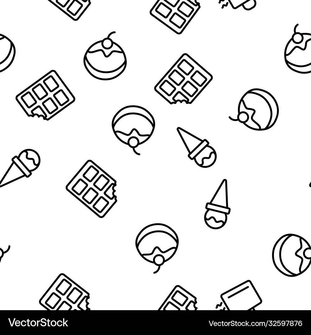 Chocolate seamless pattern Royalty Free Vector Image