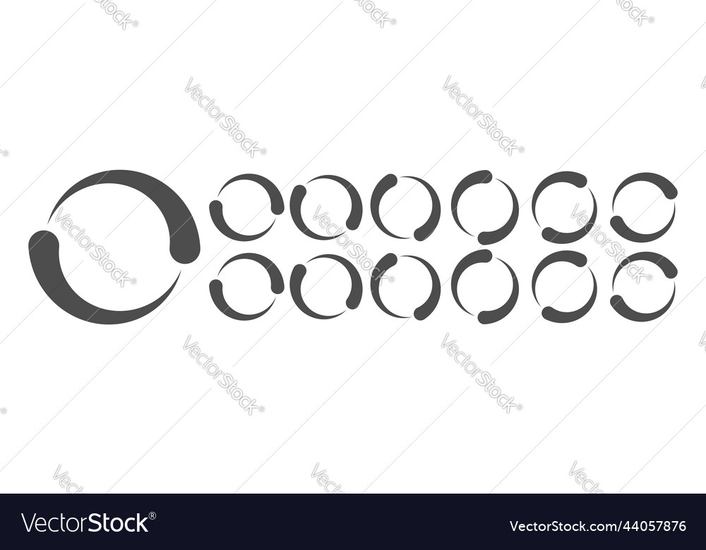 Circular loading buffering icons Vector Image Circular loading buffering icons