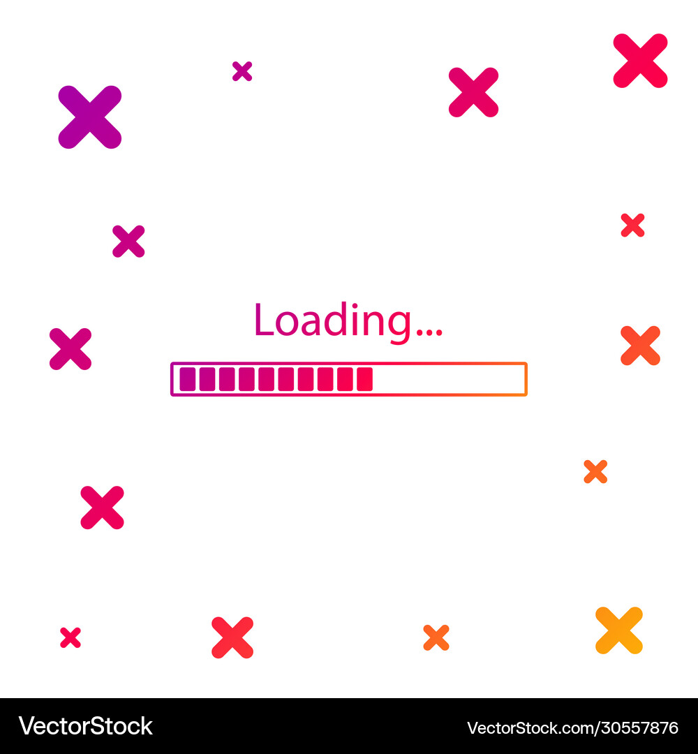 Color loading icon isolated on white background Vector Image