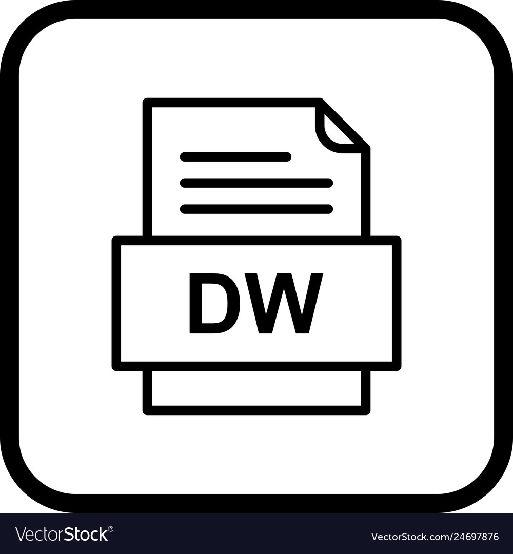 Dw file document icon