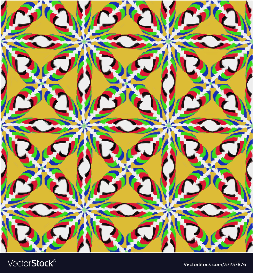 Geometric pattern with triangular elements Vector Image Geometric pattern with triangular elements