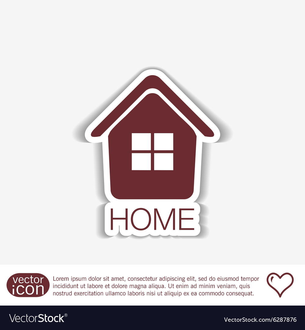 House icon home sign Royalty Free Vector Image