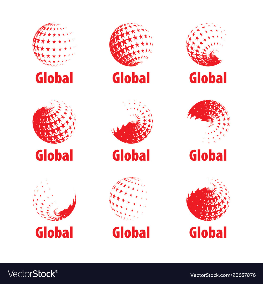 Logo globe Royalty Free Vector Image - VectorStock