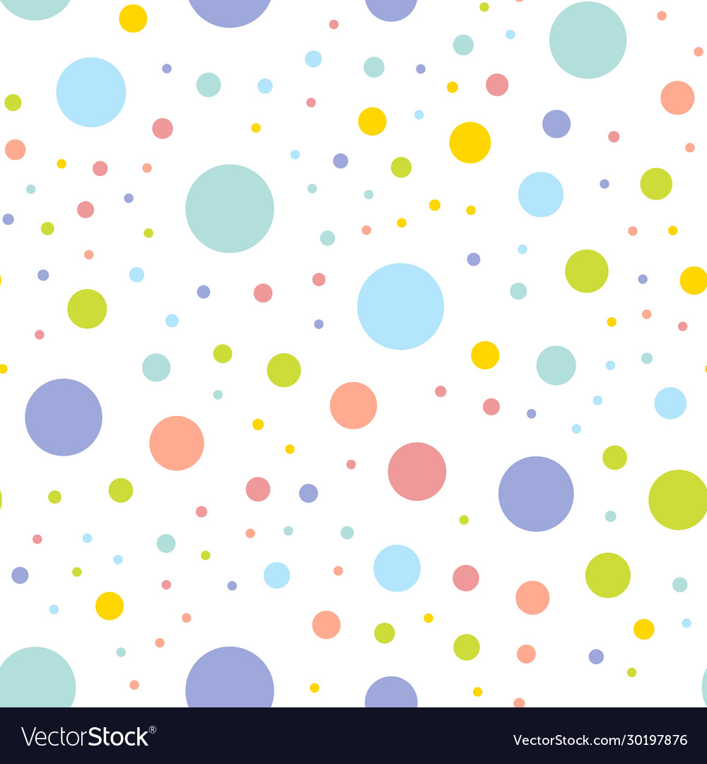 Seamless texture with random colorful circles vector image Seamless texture with random colorful circles