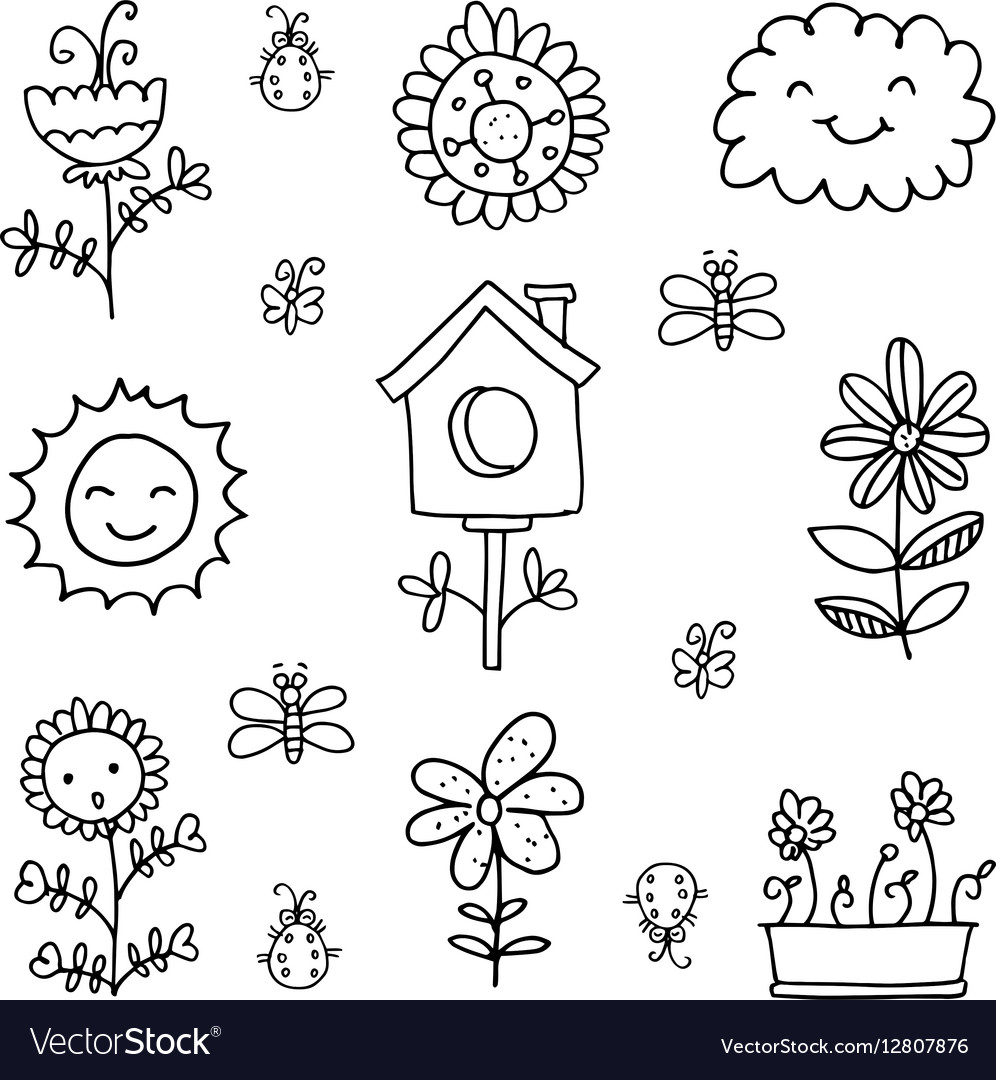 Spring Doodle Set