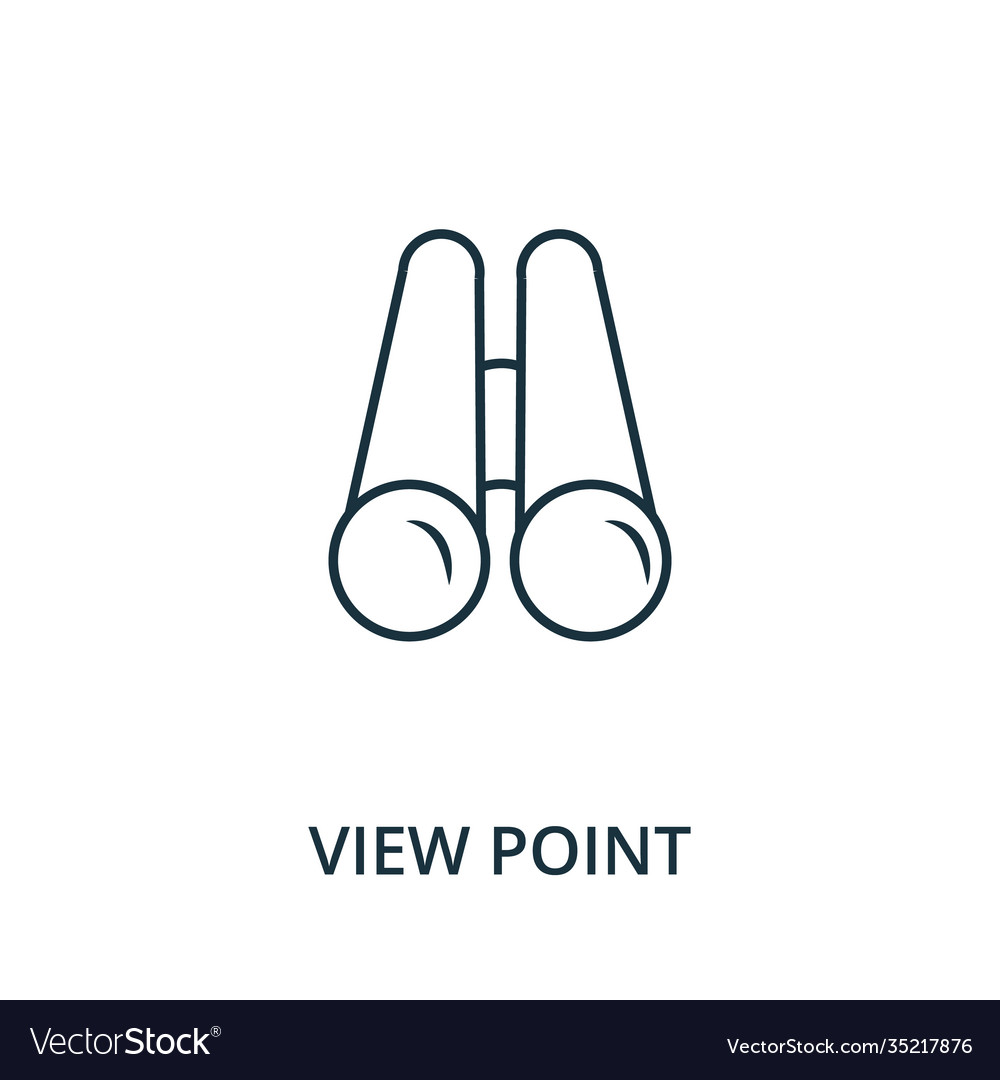 View point icon line style element from
