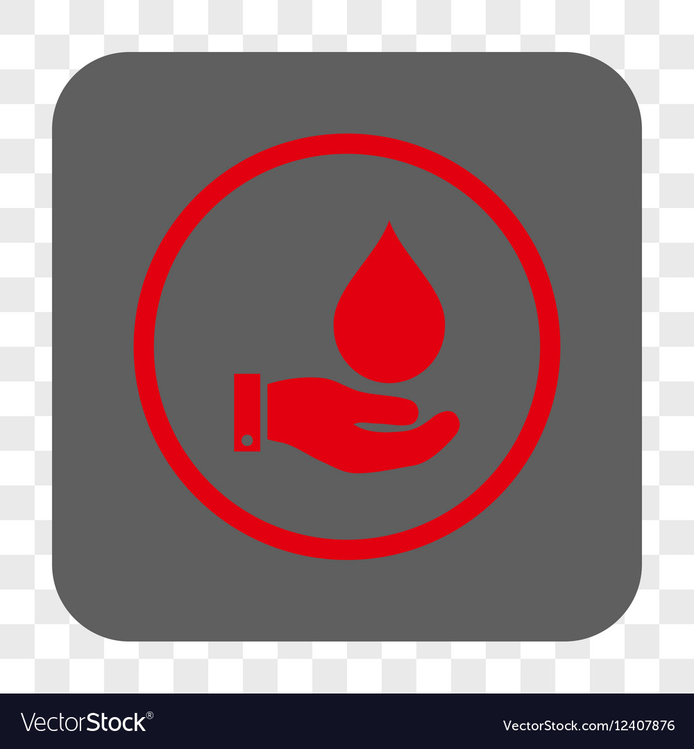 Water service rounded square button