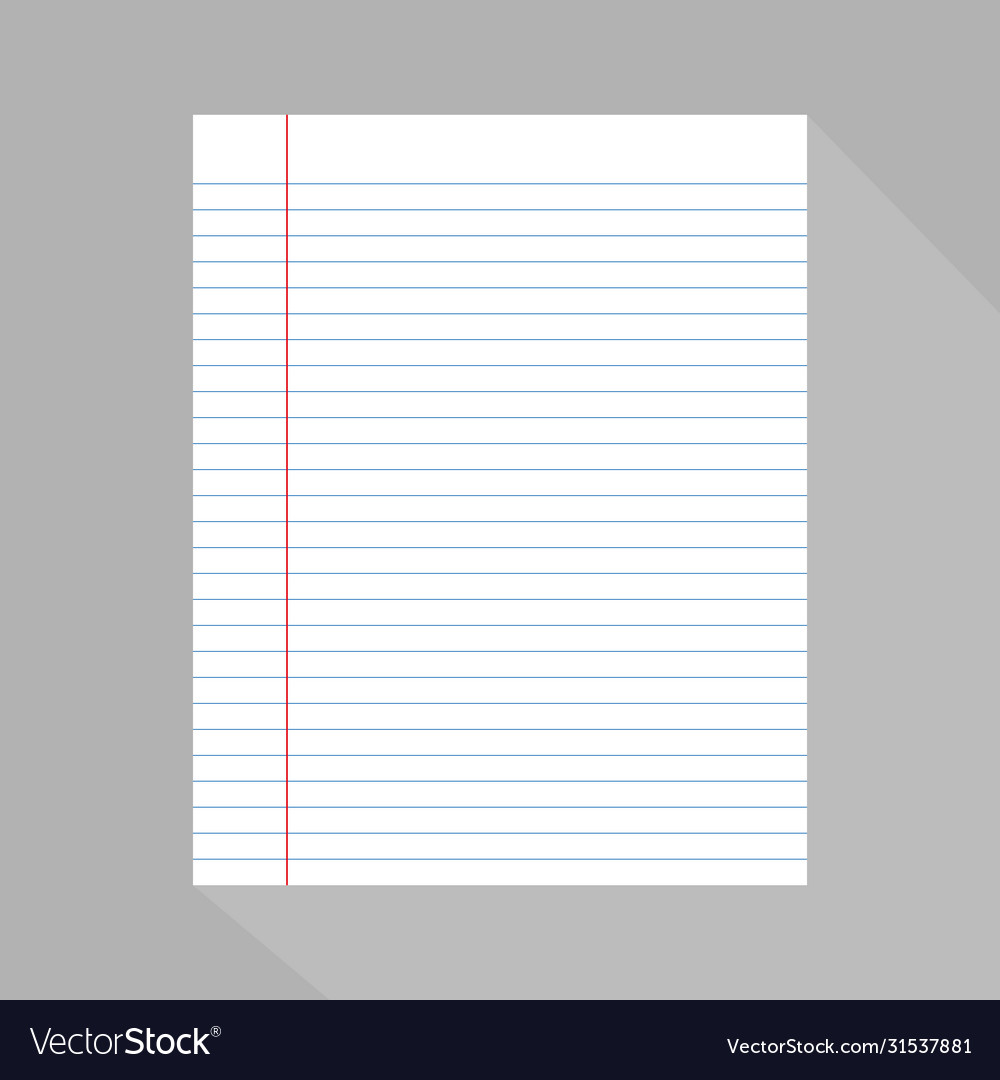 A4 format paper with shadows on transparent vector image A4 format paper with shadows on transparent