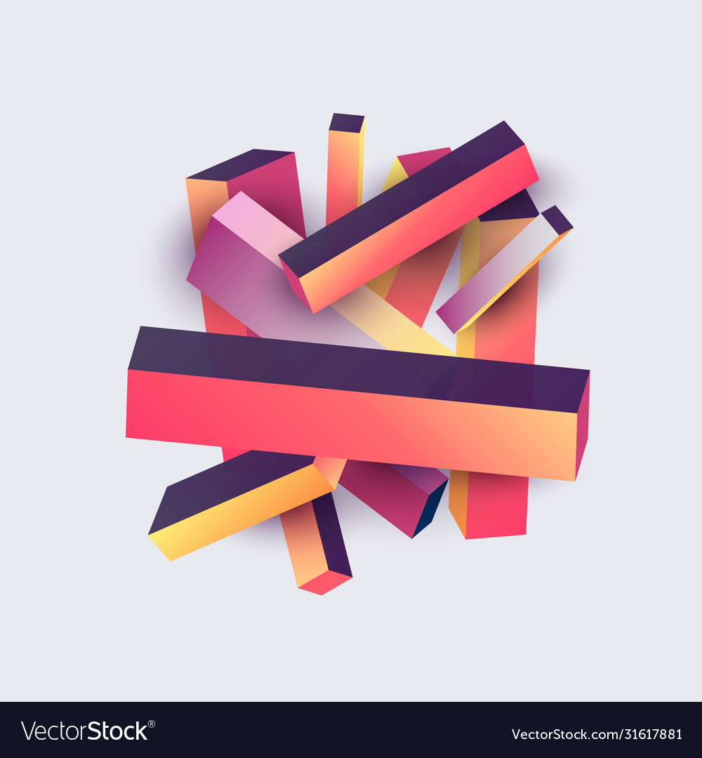 Abstract colorful geometric background with square