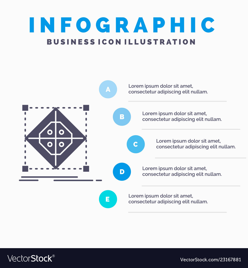Architecture cluster grid model preparation vector image Architecture cluster grid model preparation
