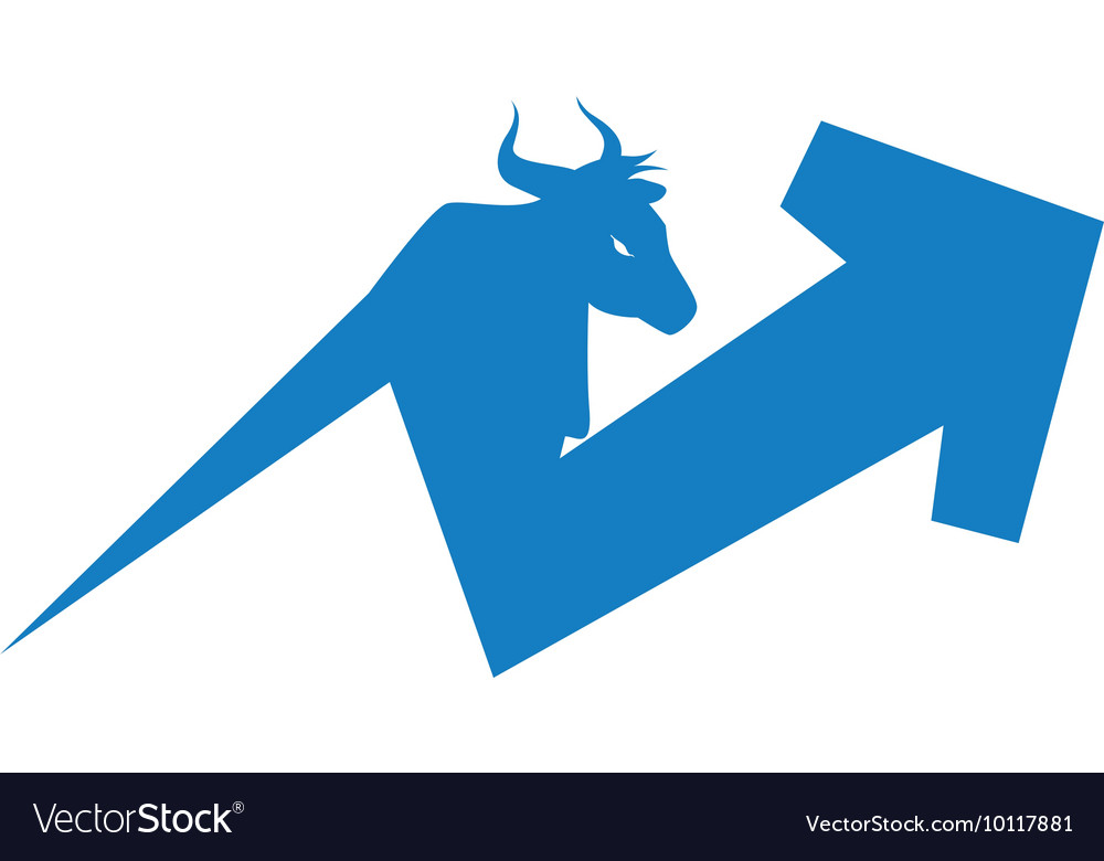 Pfeilrichtung erhöhen Bull Profit Symbol