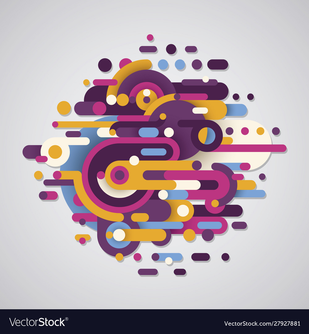 Artistic and colorful abstract design