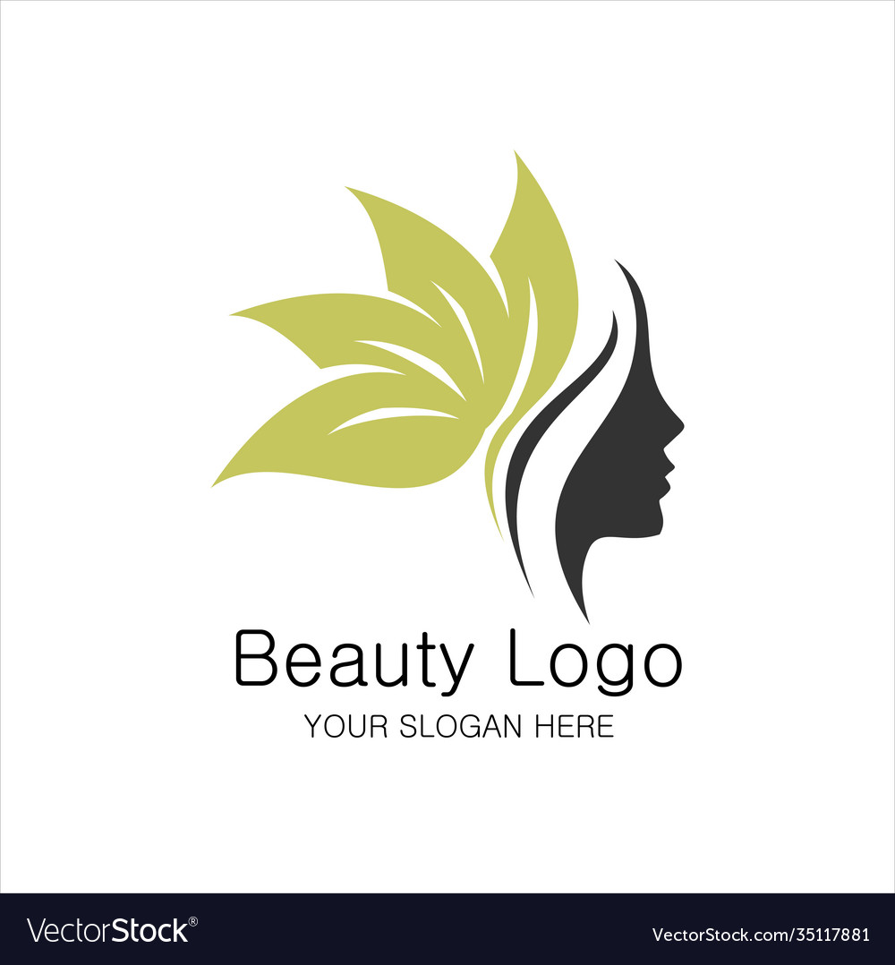 Beauty girl logotype an elegant logo for