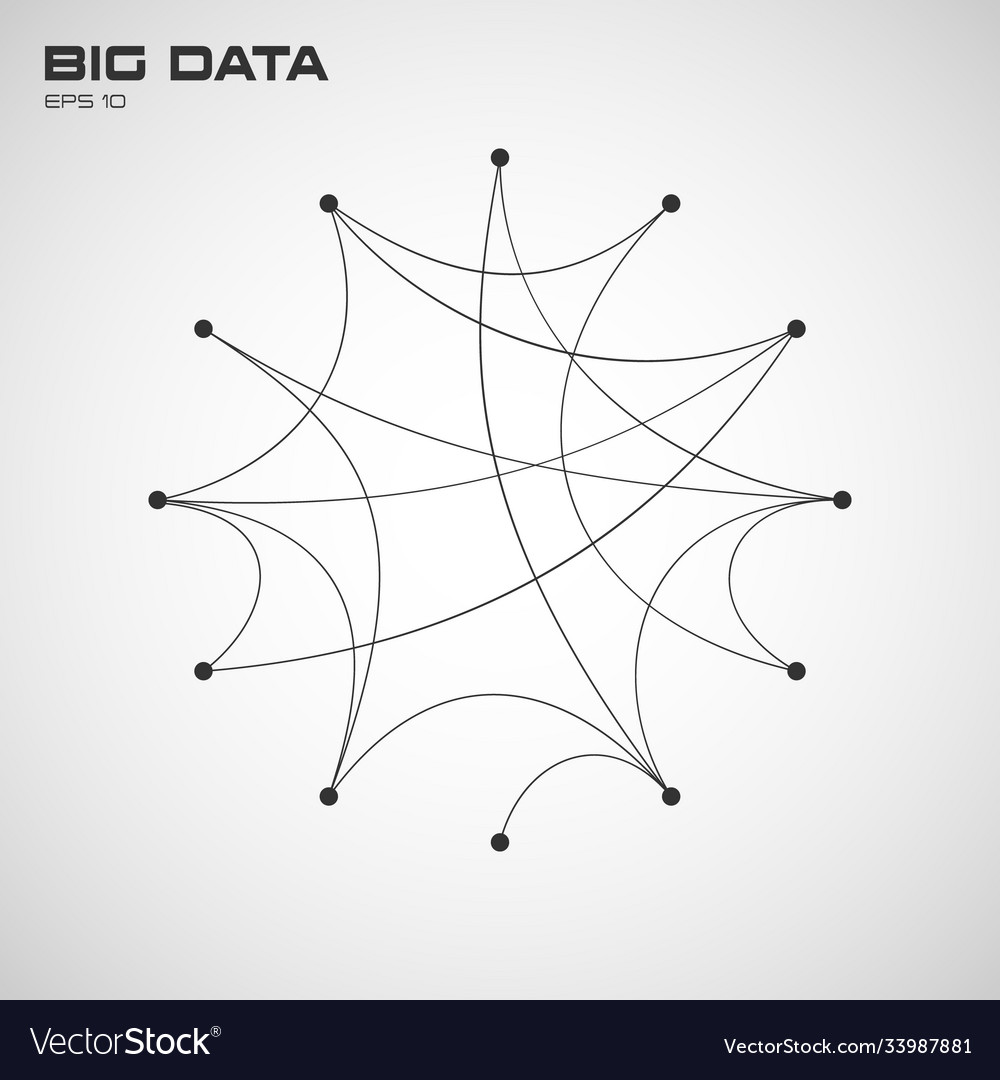 Big data visualization algorithms with arc vector image Big data visualization algorithms with arc
