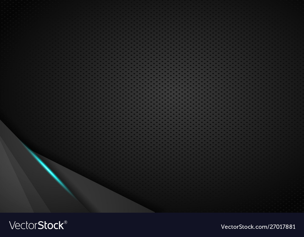 Black background overlap dimension grey message vector image Black background overlap dimension grey message