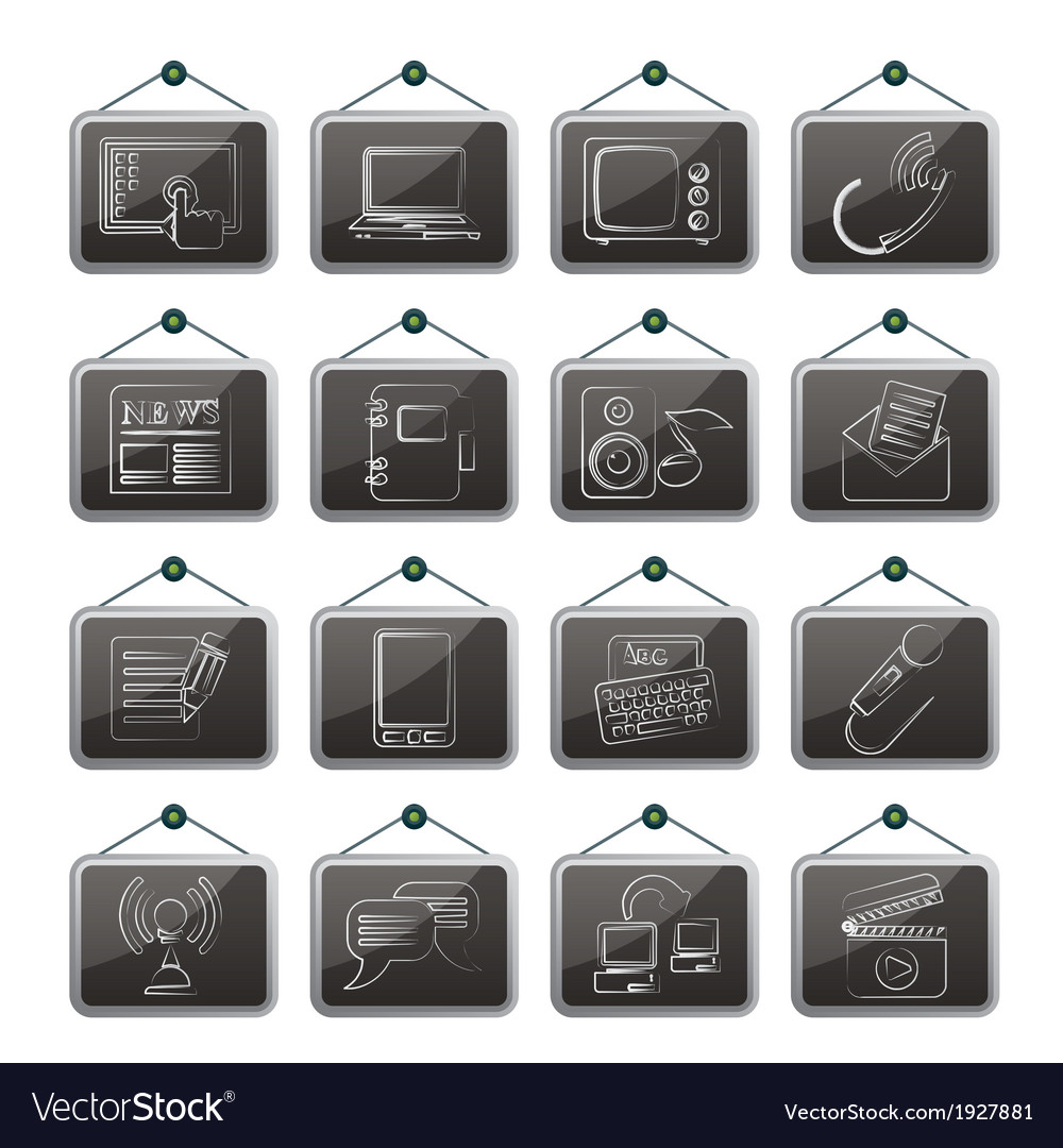 Communication and connection icons
