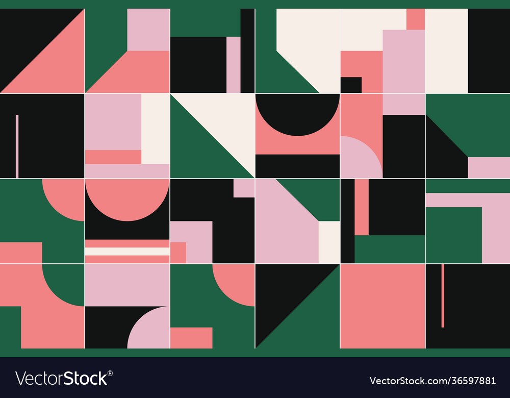 Deconstructed abstract pattern design vector image Deconstructed abstract pattern design