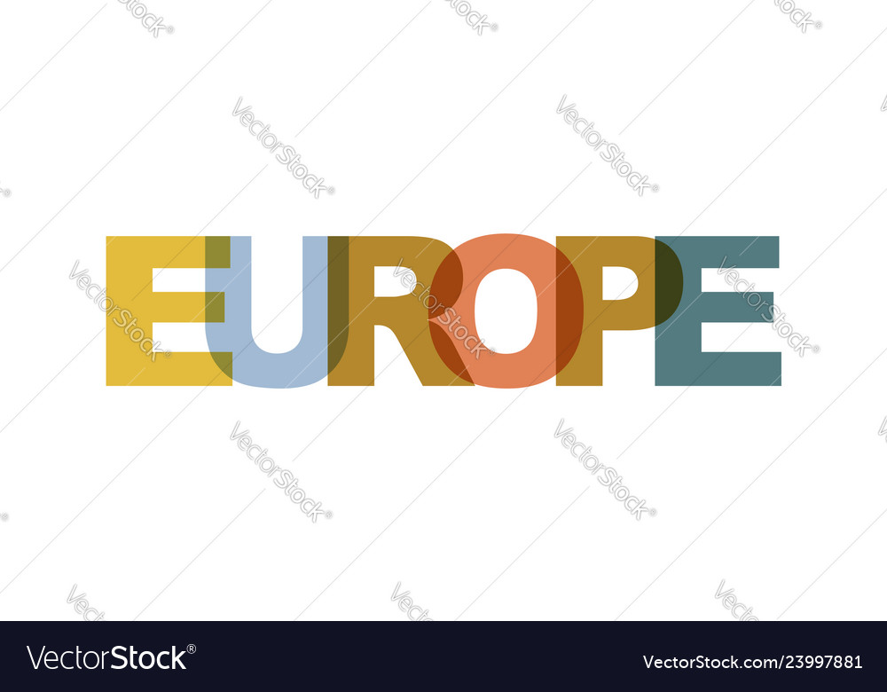 Europe phrase overlap color no transparency