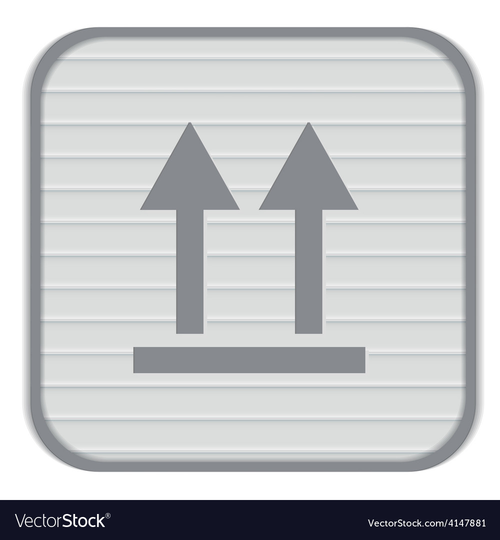 Fragile symbol arrow up logistic icon
