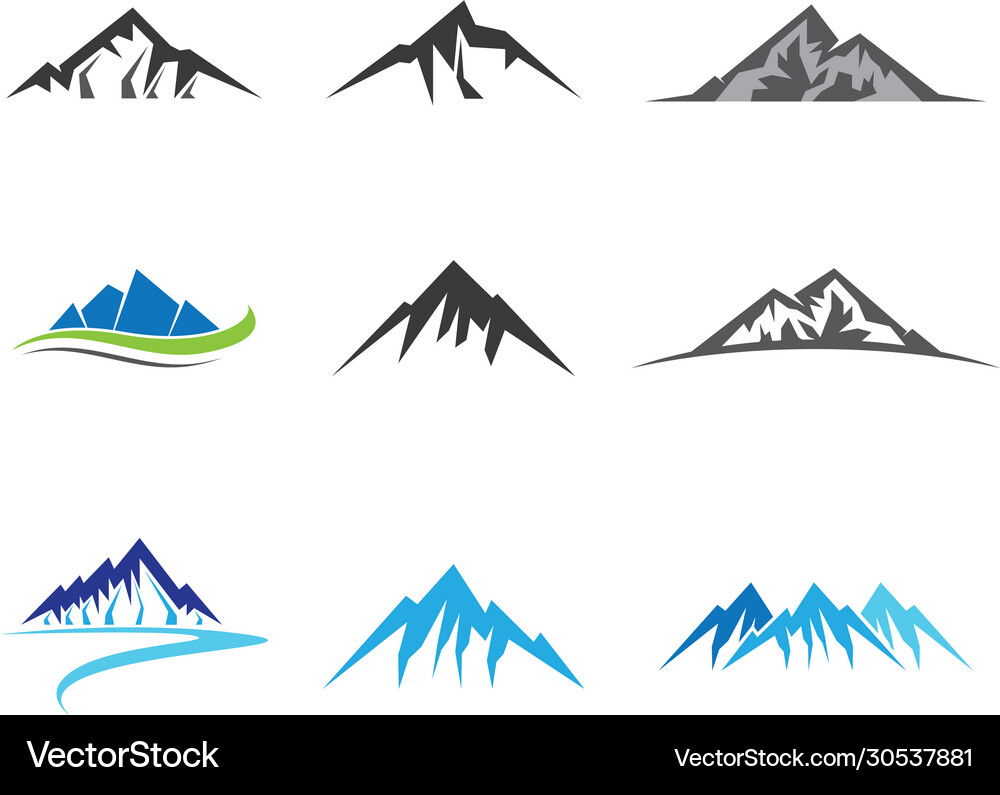 Mountain icon Royalty Free Vector Image - VectorStock