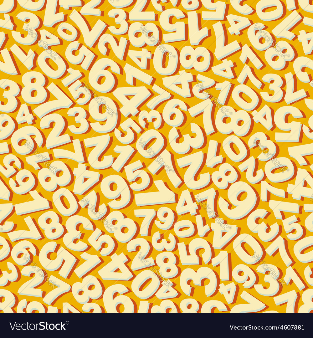 Numeric Seamless Pattern