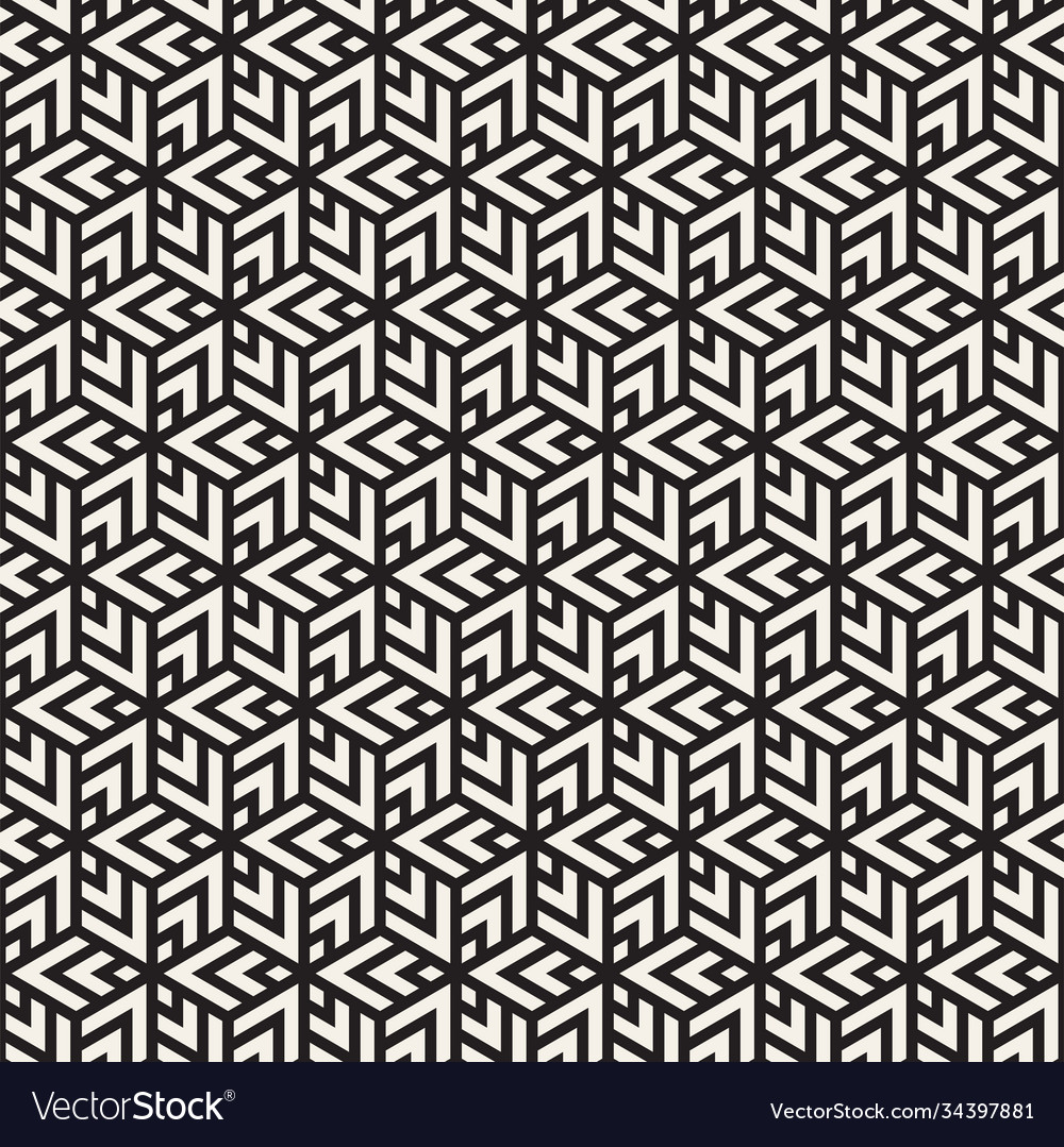 Seamless pattern repeating geometric lines Vector Image