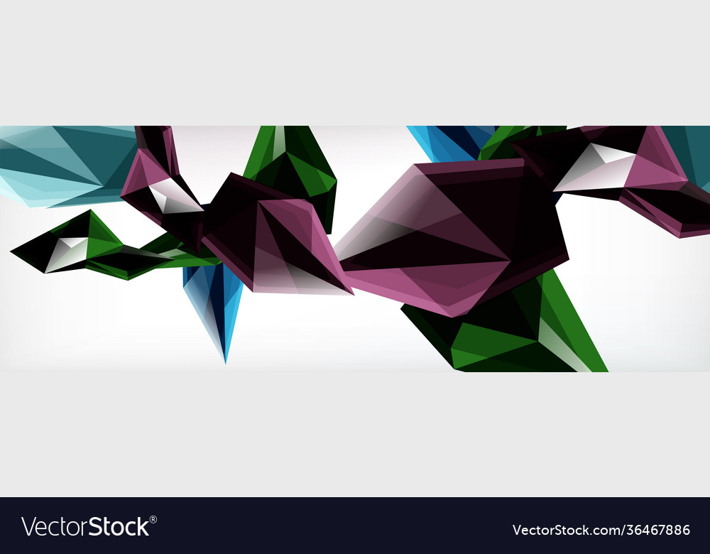 3d triangles and pyramids abstract