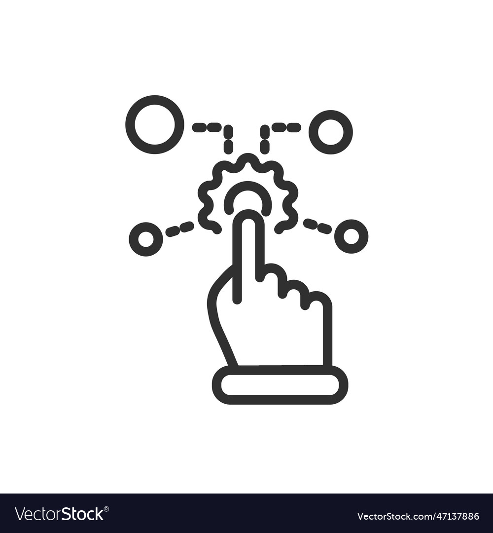 Control icon thin line from vector image Control icon thin line from
