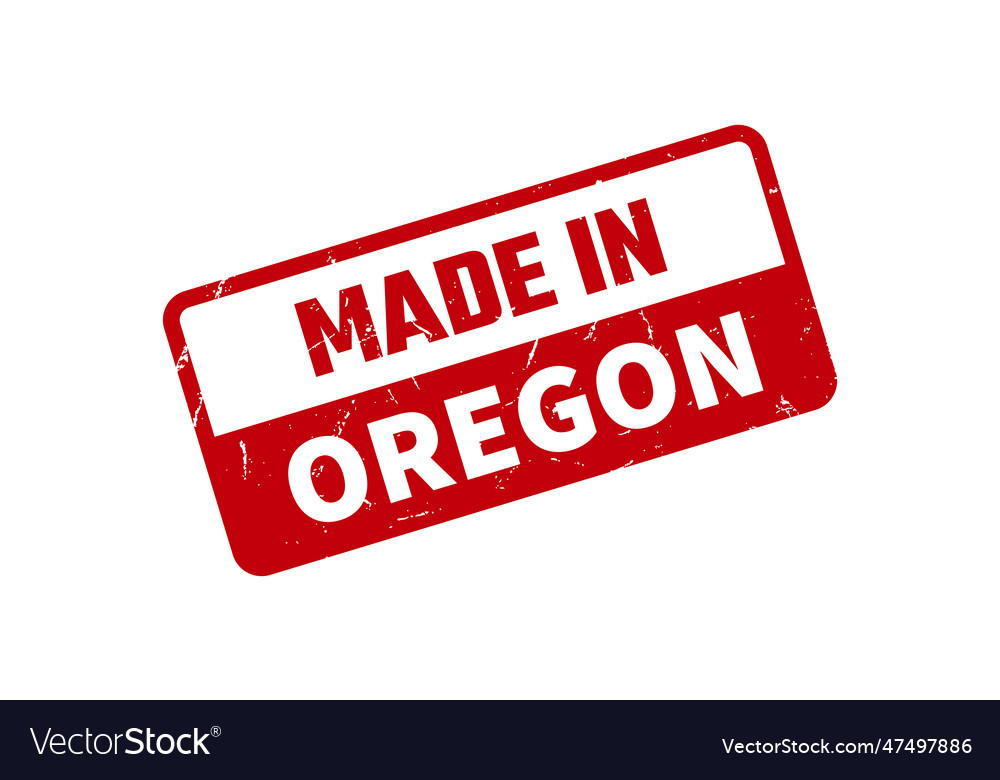 Made in oregon rubber stamp