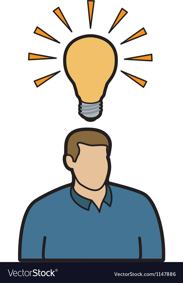 Man with idea
