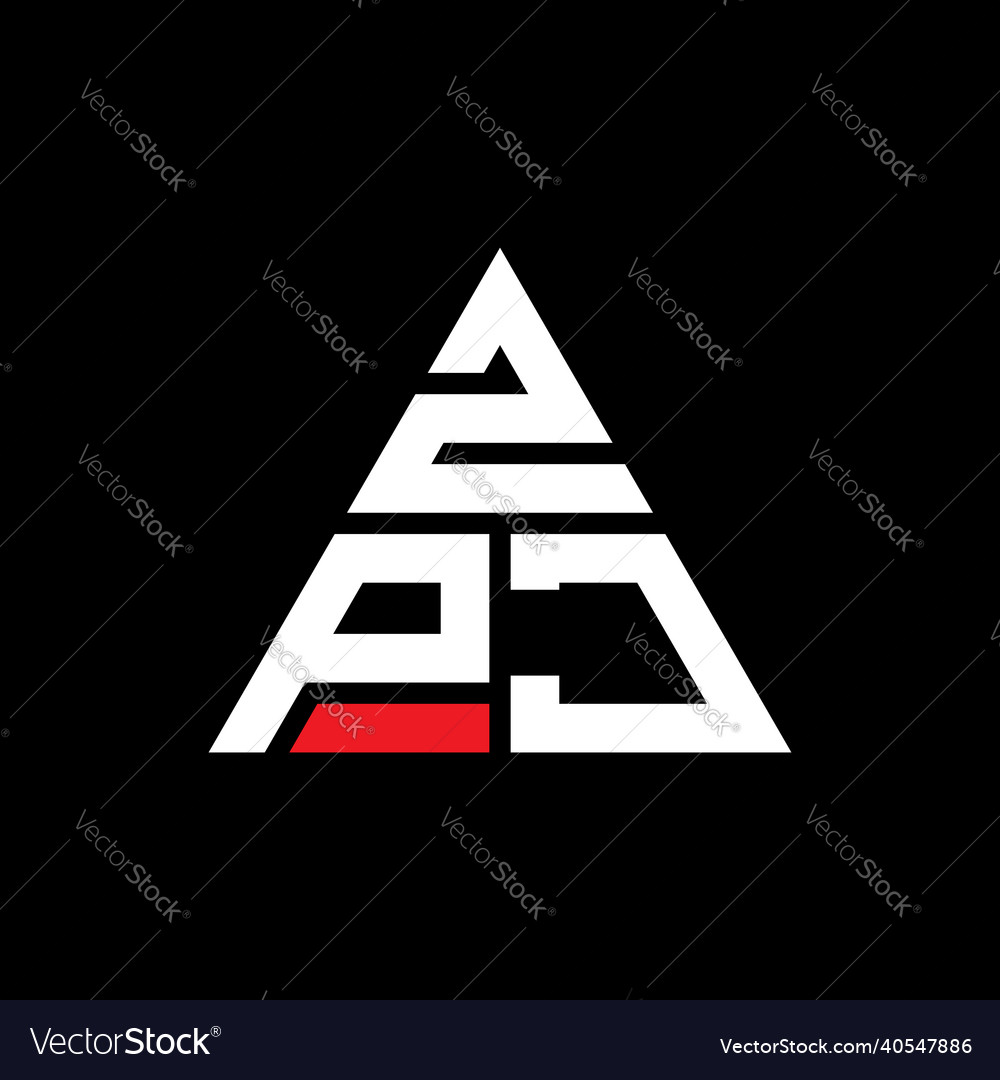 ZPJ Triangle Logo Monogram