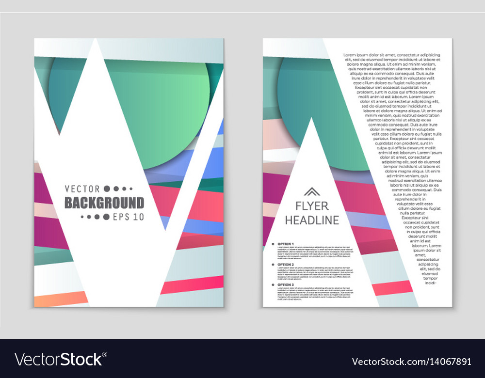 Abstract layout background set for art