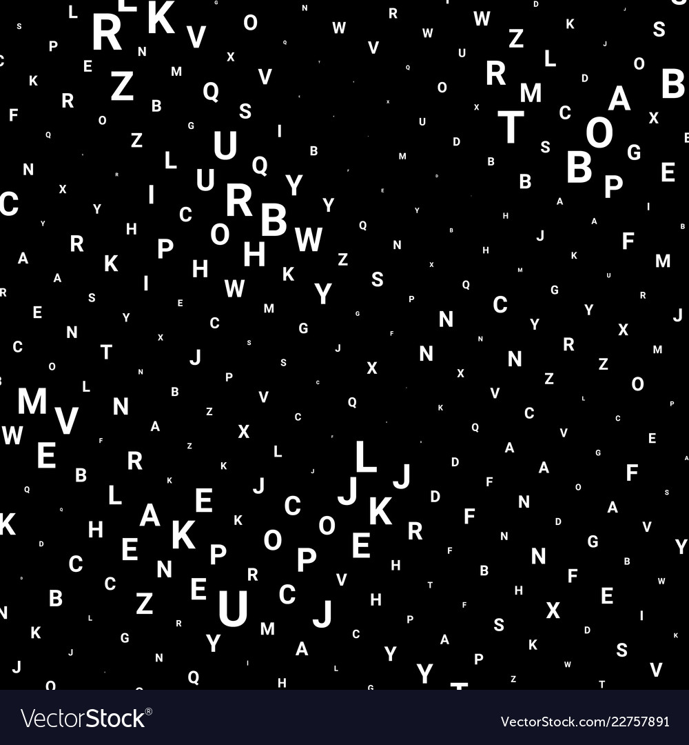 Abstract texture with letters vector image Abstract texture with letters