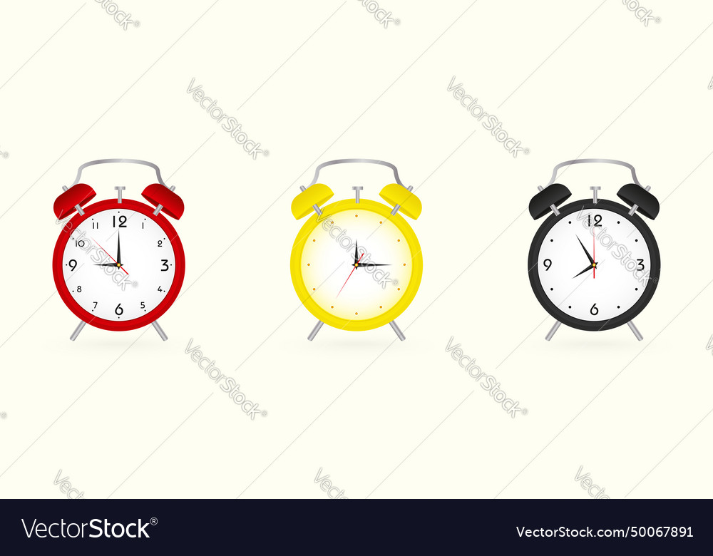 Alarm clock set three versions