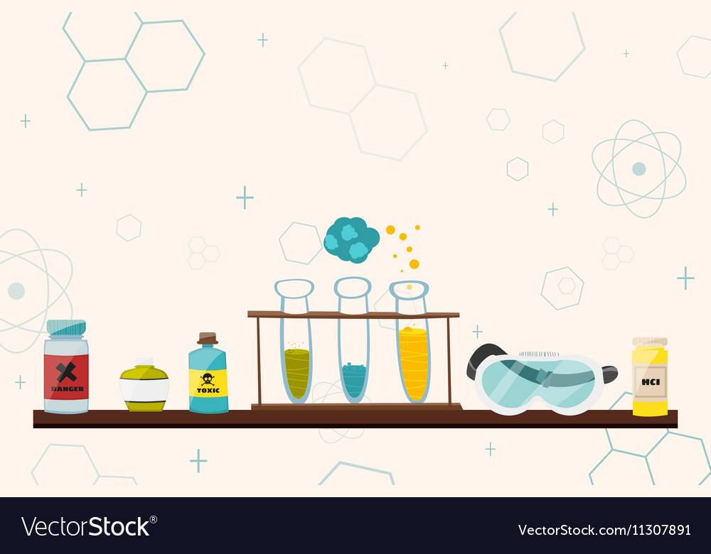 Colorful with scientific instruments