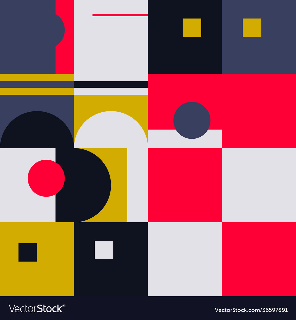 Deconstructed abstract pattern design vector image Deconstructed abstract pattern design