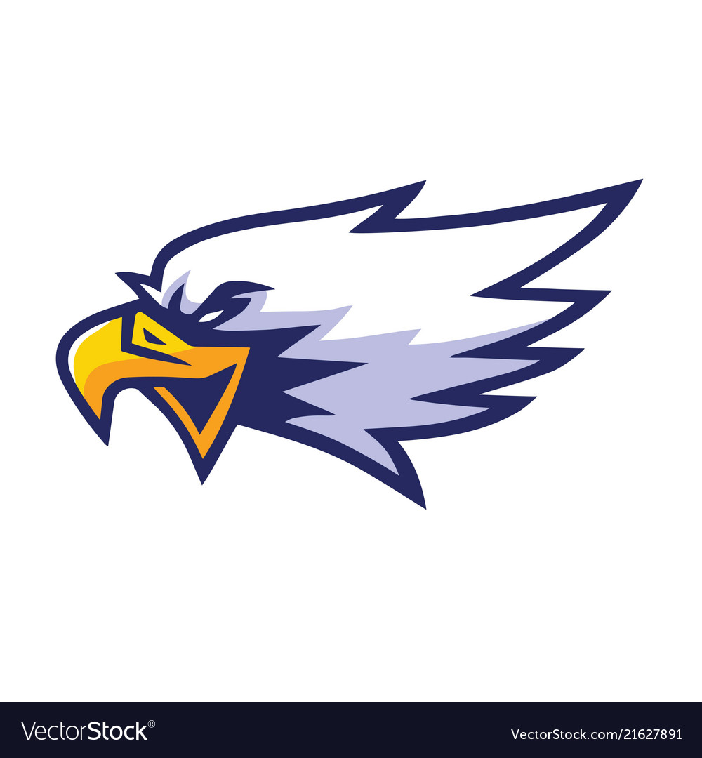 Eagle Head Mascot Sports Team Logo Template Vector Image