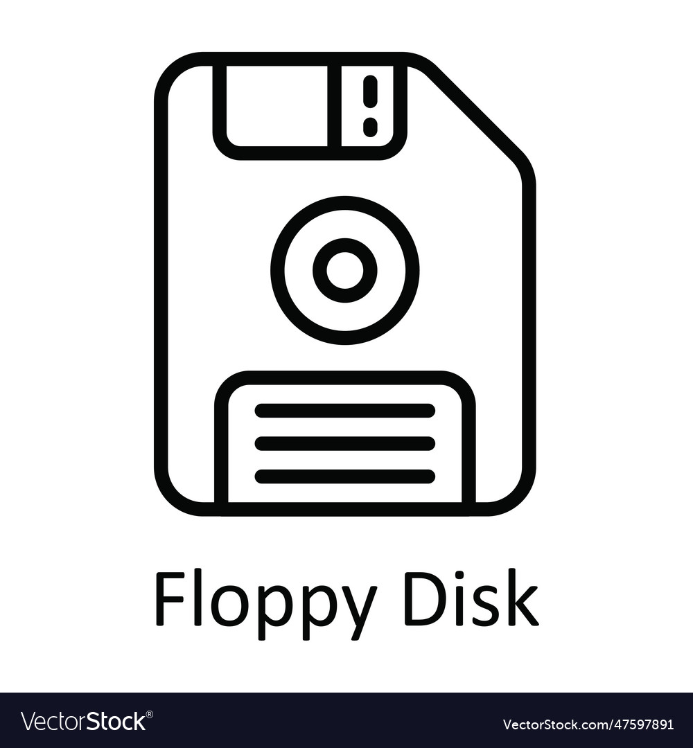 Floppy disk outline icon design