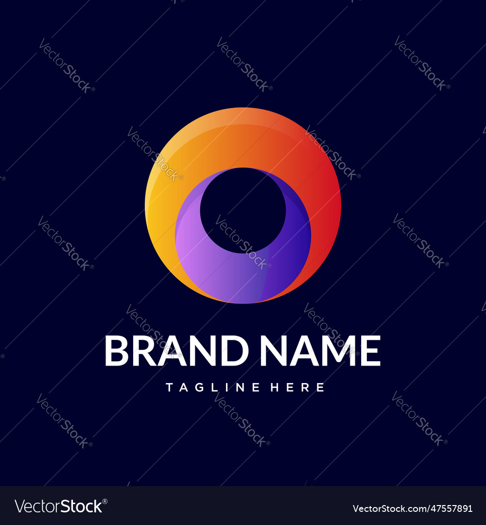 O color logo Royalty Free Vector Image - VectorStock