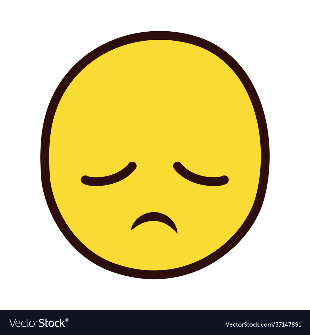 Sad pensive emoji