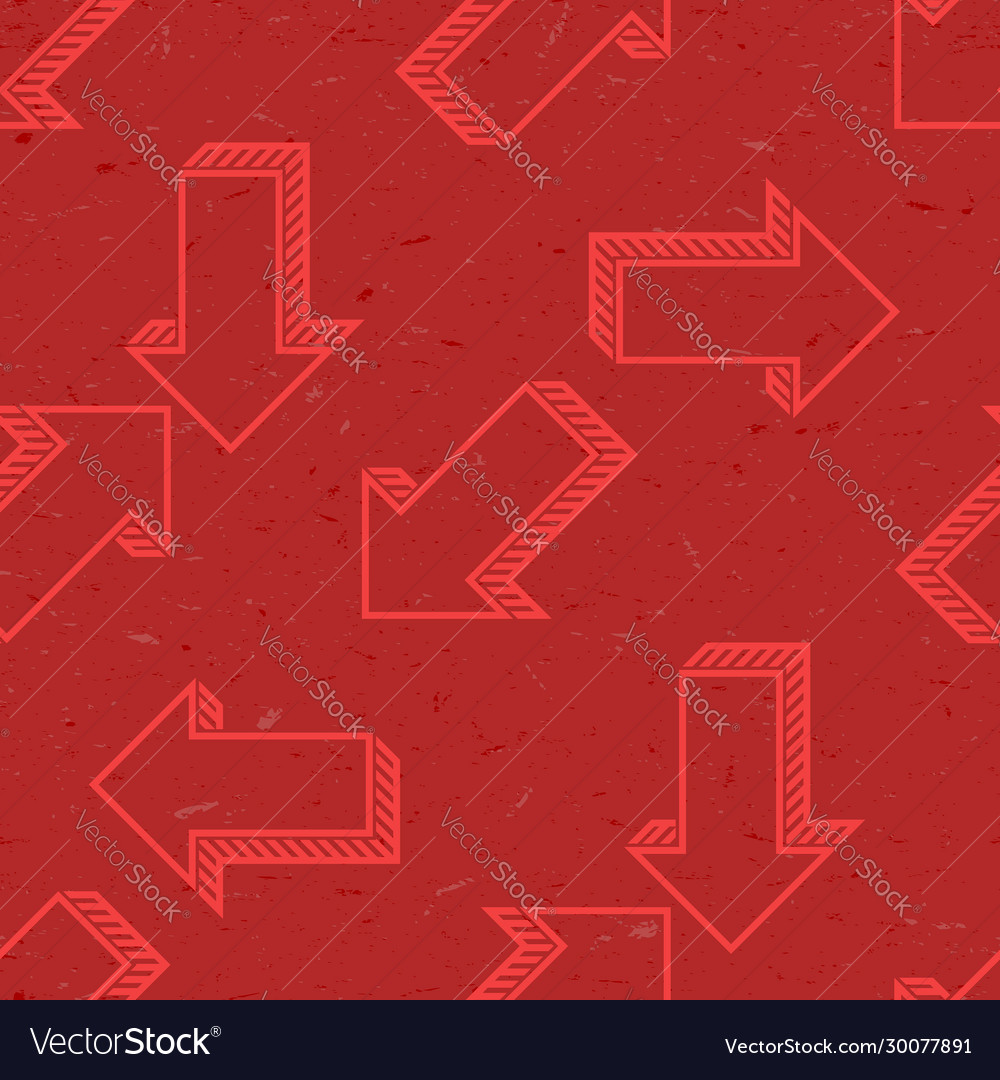 Seamless pattern with grungy arrows vector image Seamless pattern with grungy arrows