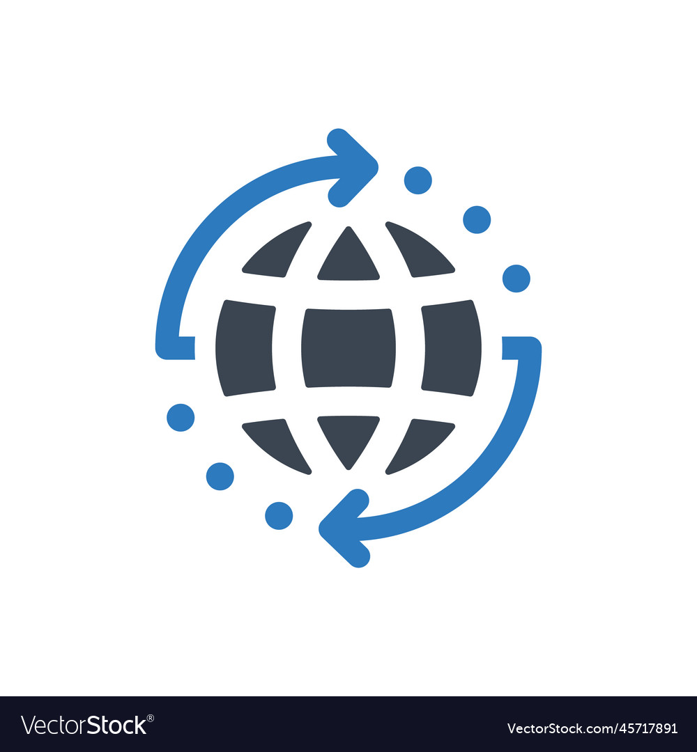 World climate change icon Royalty Free Vector Image