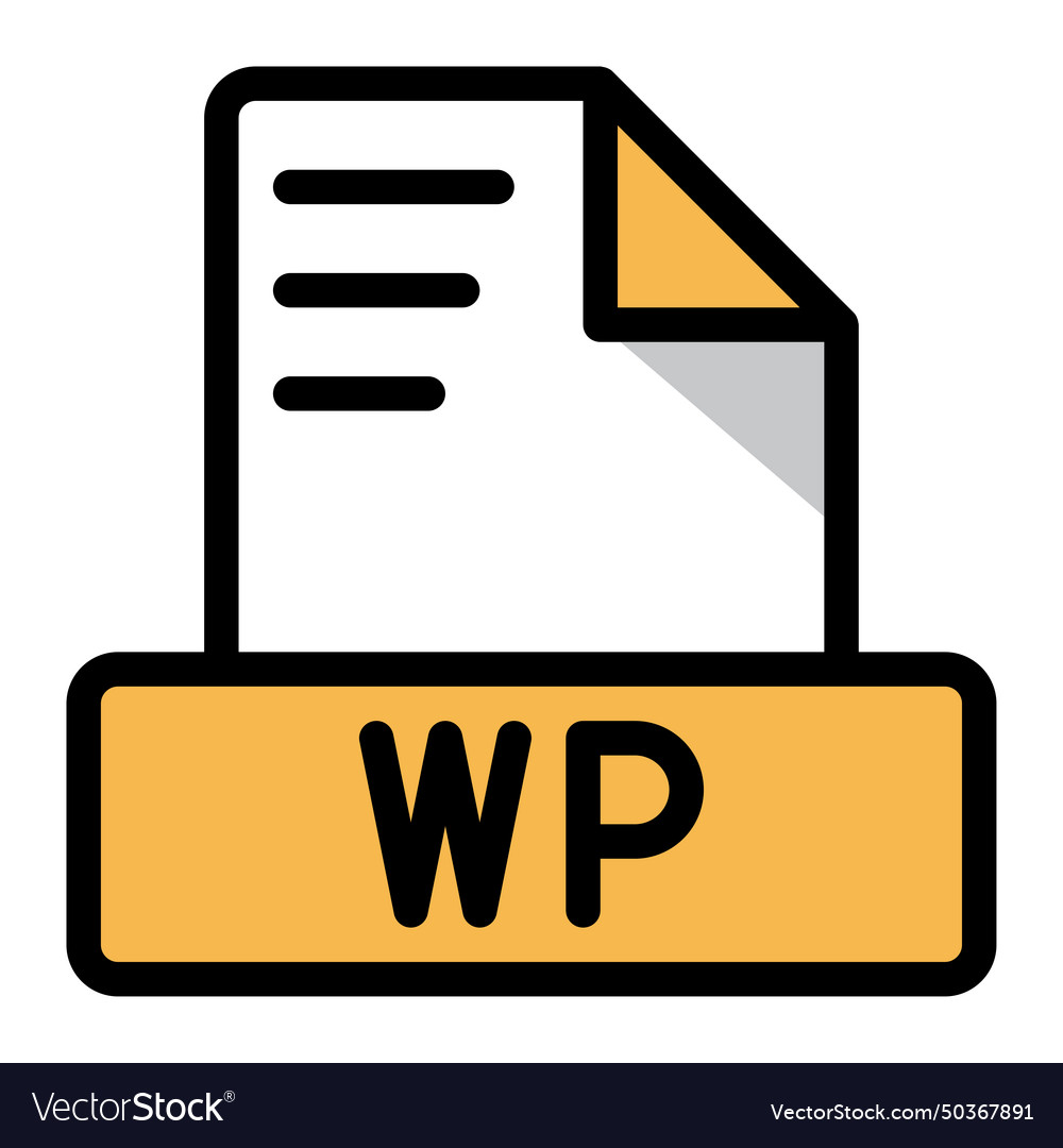 Wp file icon colorful style design document