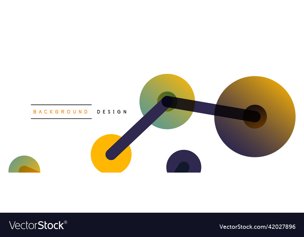 Abstract background round dots connected by lines Vector Image Abstract background round dots connected by lines