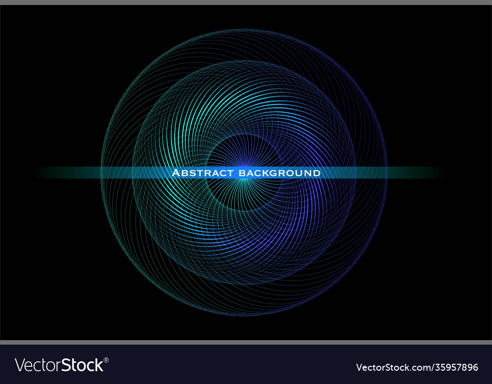 Abstract background with round swirl green