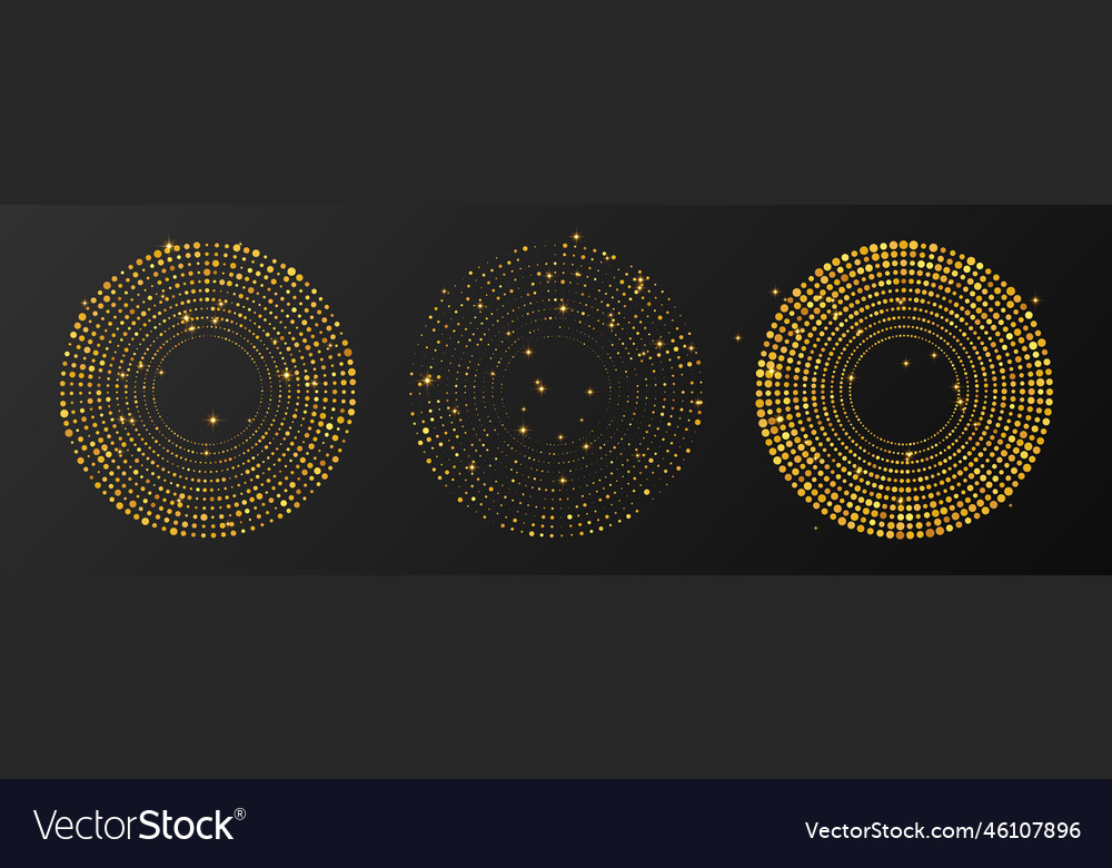 Abstraktes gold glühendes Halbton gepunktet Hintergrund vector image Abstraktes gold glühendes Halbton gepunktet Hintergrund