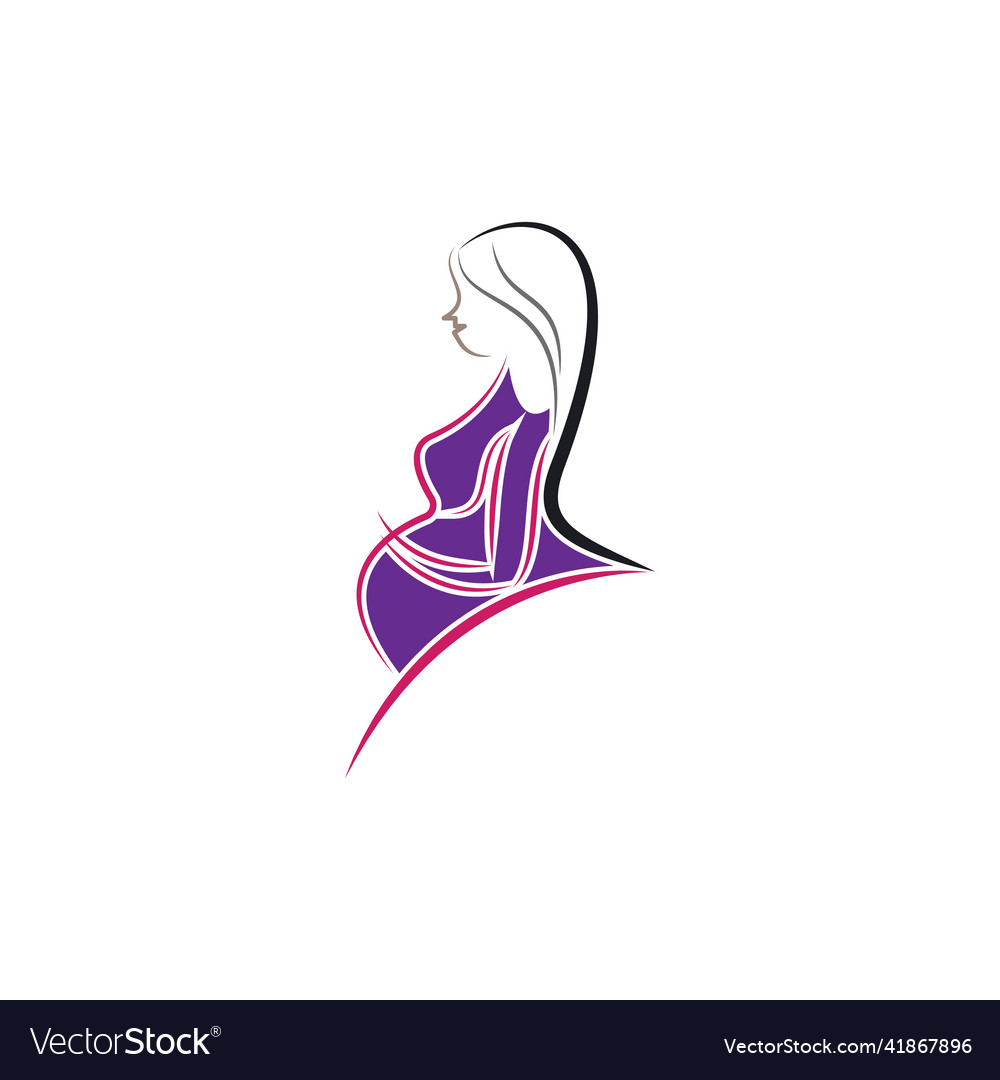 Beauty pregnant women Royalty Free Vector Image